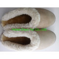 Ladies Fashion Beautiful Indoor Slippers with Sheepskin Material